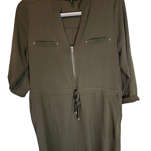 Papaya Tops - FALL NWOT Tunic Med Papaya olive green